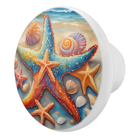 Bright Starfish Keramikknauf (Rechts)