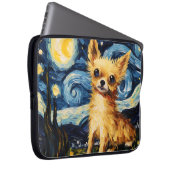 BRIGHT STARRY NIGHT MIT CHIHUAHUA HUND LAPTOPSCHUTZHÜLLE (Vorne Rechts)