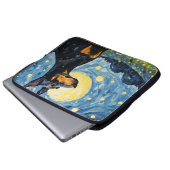 BRIGHT STARRY NIGHT MIT DOBERMAN PINSCHER DOG LAPTOPSCHUTZHÜLLE (Vorne Knopf)