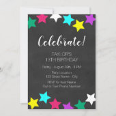 Bright Stars Einladung zum Geburtstag (Vorderseite)