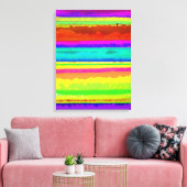Bright Stripe Leinwanddruck (Insitu (Wohnzimmer))
