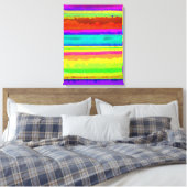 Bright Stripe Leinwanddruck (Insitu (Schlafzimmer))