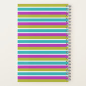 Bright Stripe Modernes Elegantes Stilvolles Mit Mo Notizblock (Rückseite)