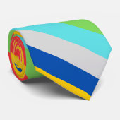 Bright Stripe Necktie Krawatte (Gerollt)