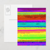 Bright Stripe Postkarte (Vorne/Hinten)
