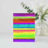 Bright Stripe Postkarte (Stehend Vorderseite)