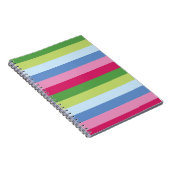 Bright Stripe Spiral Notebook Notizblock (Rechte Seite)