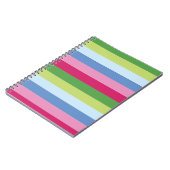 Bright Stripe Spiral Notebook Notizblock (Linke Seite)