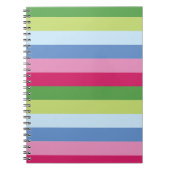 Bright Stripe Spiral Notebook Notizblock (Vorderseite)