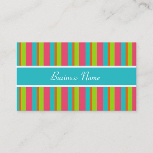 Bright Strips Business Card Visitenkarte (Vorderseite)