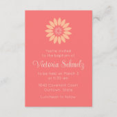 Bright Stylized Sunflower Feminine Baptism (Vorderseite)