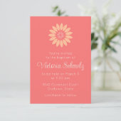 Bright Stylized Sunflower Feminine Baptism (Stehend Vorderseite)
