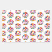 Bright Südasien Geschenkpapier Set (Vorderseite)