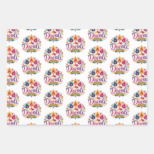 Bright Südasien Geschenkpapier Set (Vorderseite)