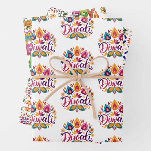 Bright Südasien Geschenkpapier Set (Beispiel)