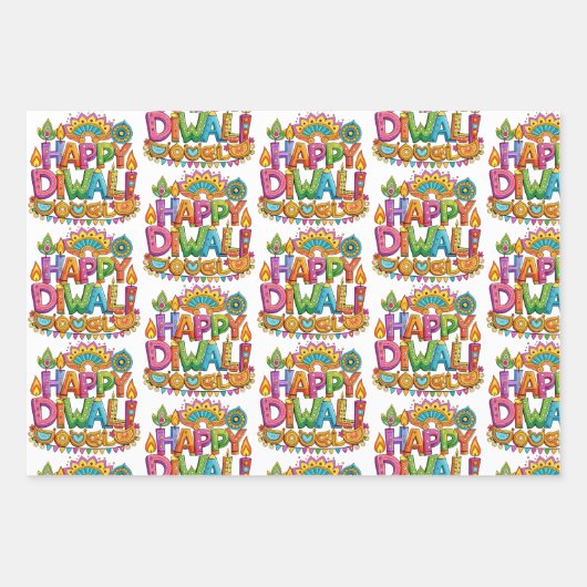 Bright Südasien Geschenkpapier Set (Vorderseite 3)