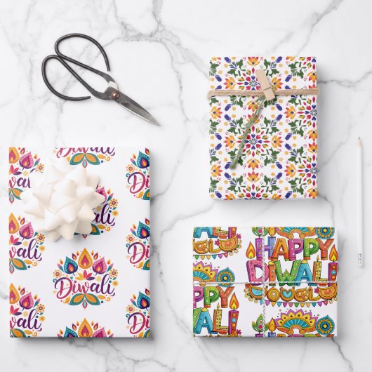 Bright Südasien Geschenkpapier Set (Vorderseite)