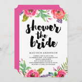 Bright Summer | Brautdusche Einladung (Vorne/Hinten)
