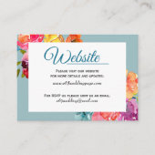 Bright Summer bunt Blumenzwiebelkarten Website Visitenkarte (Vorderseite)