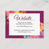 Bright Summer bunt Blumenzwiebelkarten Website Visitenkarte (Vorderseite)