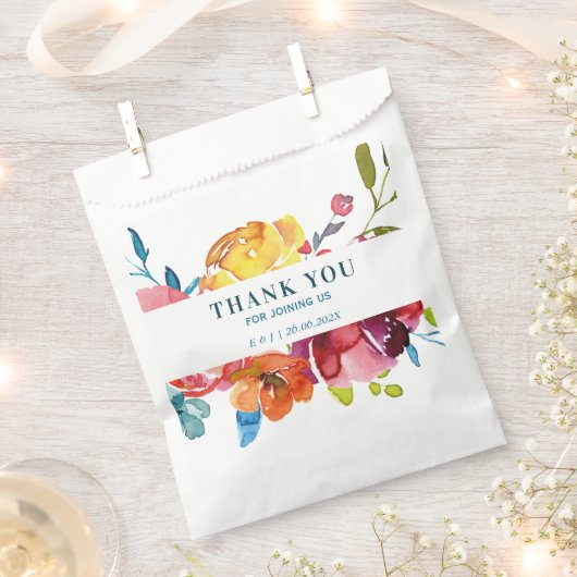 Bright Summer bunt Gastgeschenk Hochzeit Bag Geschenktütchen (Ausgeschnitten)