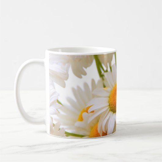 Bright Summer Daisies Blume Kaffeetasse (Links)