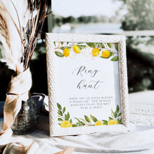 Bright Summer Lemon Brautparty Ring Hit Poster