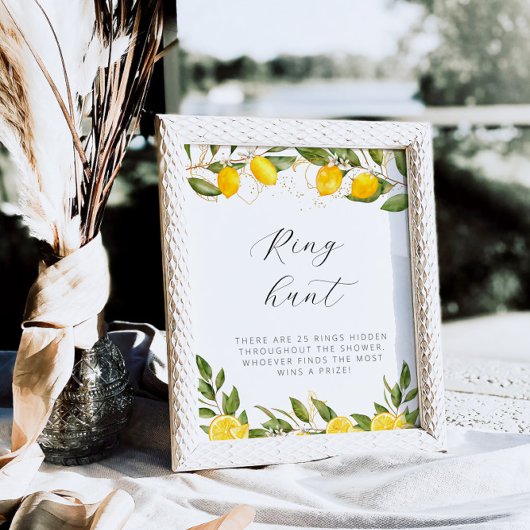 Bright Summer Lemon Brautparty Ring Hit Poster