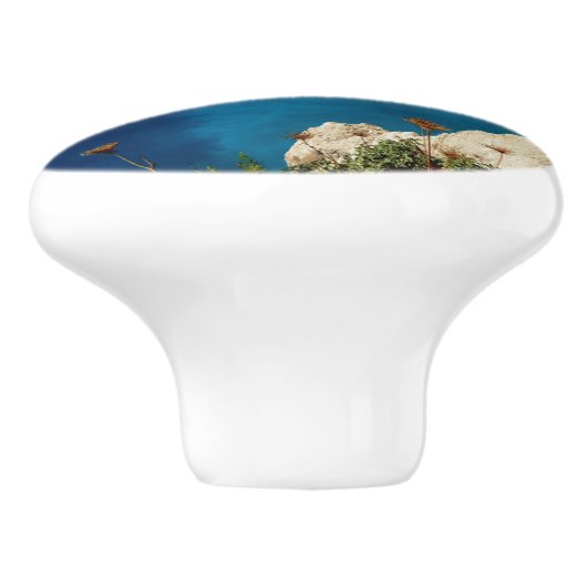 Bright Summer Nautical Beach & Ocean Knobs Keramikknauf (Seitenansicht)