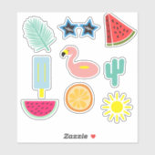 Bright Summer Stickers Aufkleber (Blatt)