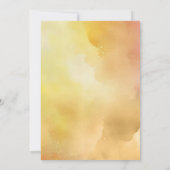 Bright Summer Wildblumen Boho Wedding Einladung (Rückseite)