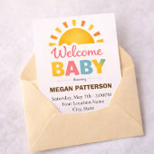 Bright Sun Baby Welcome Style Einladung
