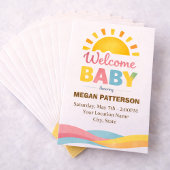 Bright Sun Baby Welcome Style Einladung
