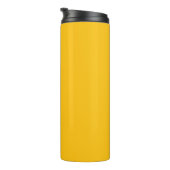 Bright Sun Yellow Personalized Name Tumbler Thermosbecher (Nach rechts gedreht)