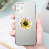 Bright Sunflower Art Sticker (Telefon)