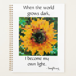 Bright sunflower design planer