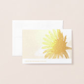 Bright Sunflower Folienkarte (Rückseite mit Umschlag)