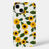 Bright sunflower pattern Case-Mate iPhone hülle (Rückseite)
