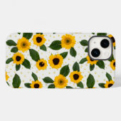Bright sunflower pattern Case-Mate iPhone hülle (Rückseite (Horizontal))