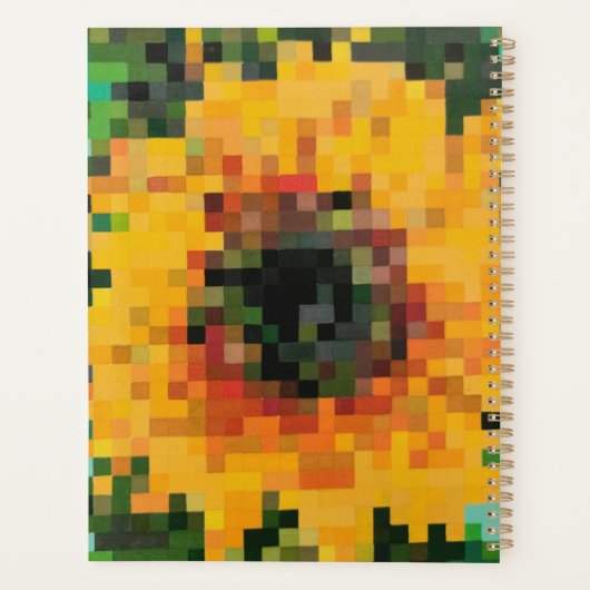 Bright sunflower planner planer (Rückseite)