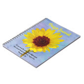 Bright Sunflower Prayer Scripting Journal Notizblock (Linke Seite)