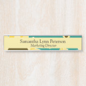 Bright Sunflowers on Green Türschild (Vorderseite )