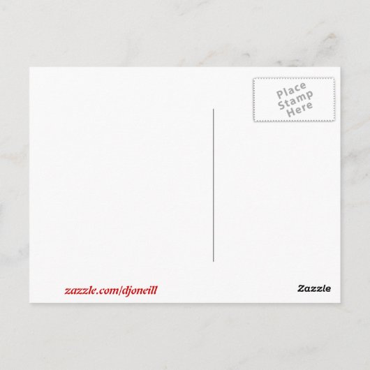 Bright Sunset über Washington Postkarte (Rückseite)