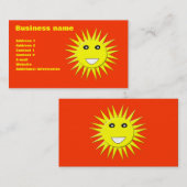 Bright Sunshine individuell anpassbare Visitenkart Visitenkarte (Vorne/Hinten)