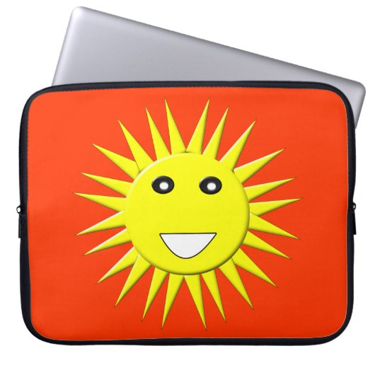 Bright Sunshine Laptop Bag Laptopschutzhülle (Vorderseite)