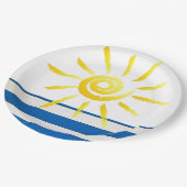 „Bright Sunshine“ Pappteller (Schrägansicht)
