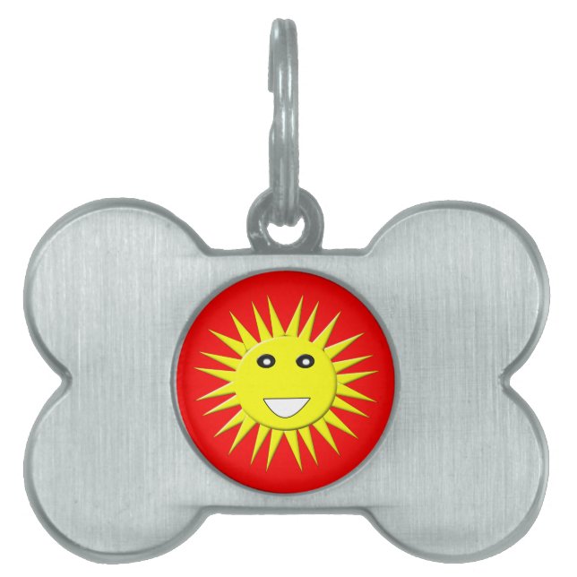 Bright Sunshine Pet Tag Tiermarke (Vorderseite)