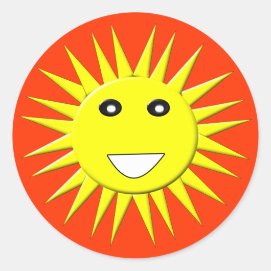 Bright Sunshine Sticker (Vorderseite)
