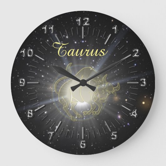 Bright Taurus Große Wanduhr (Vorderseite)