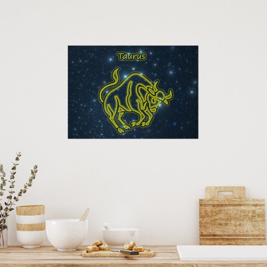 Bright Taurus Poster (Küche)